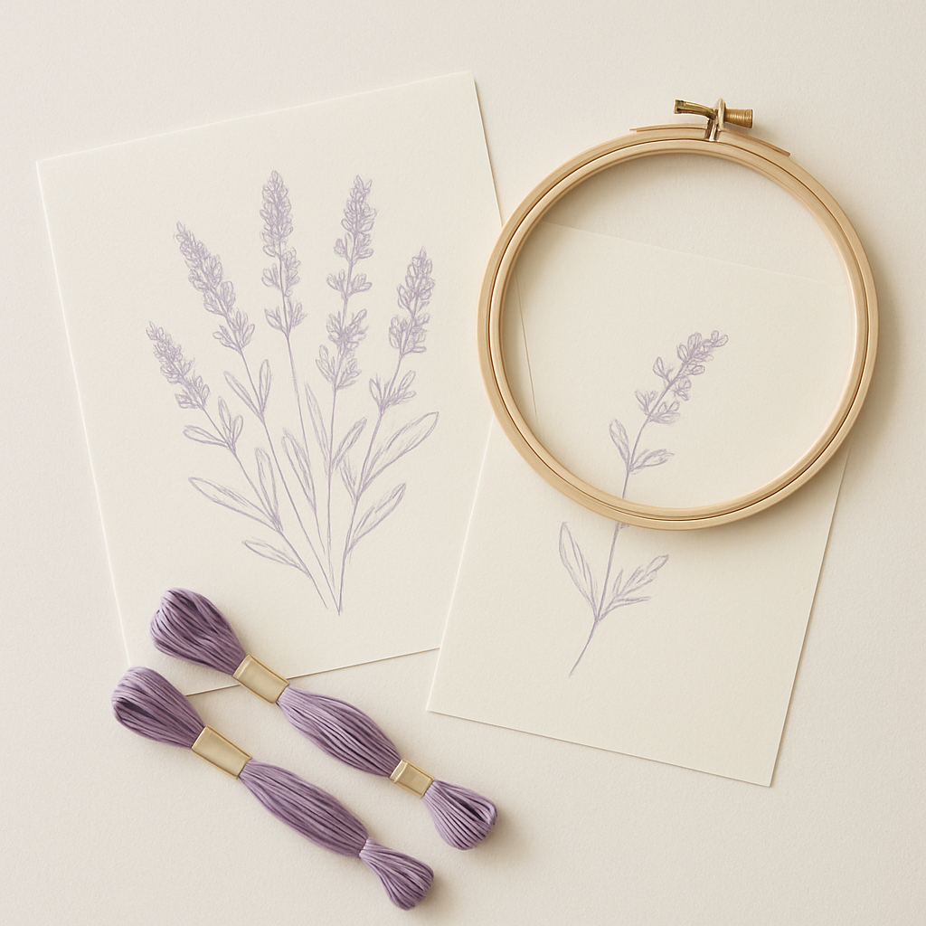 Risco Jardim de Lavanda — imagem 1 de 2